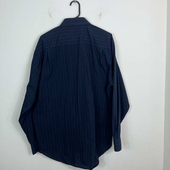 Vintage Balmain Paris Striped Button Down Sz L - Picture 6 of 7
